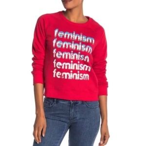Rebecca Minkoff FEMINISM Sweatshirt Sz S NWT